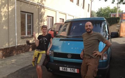 First Day in Our VW Van Mork