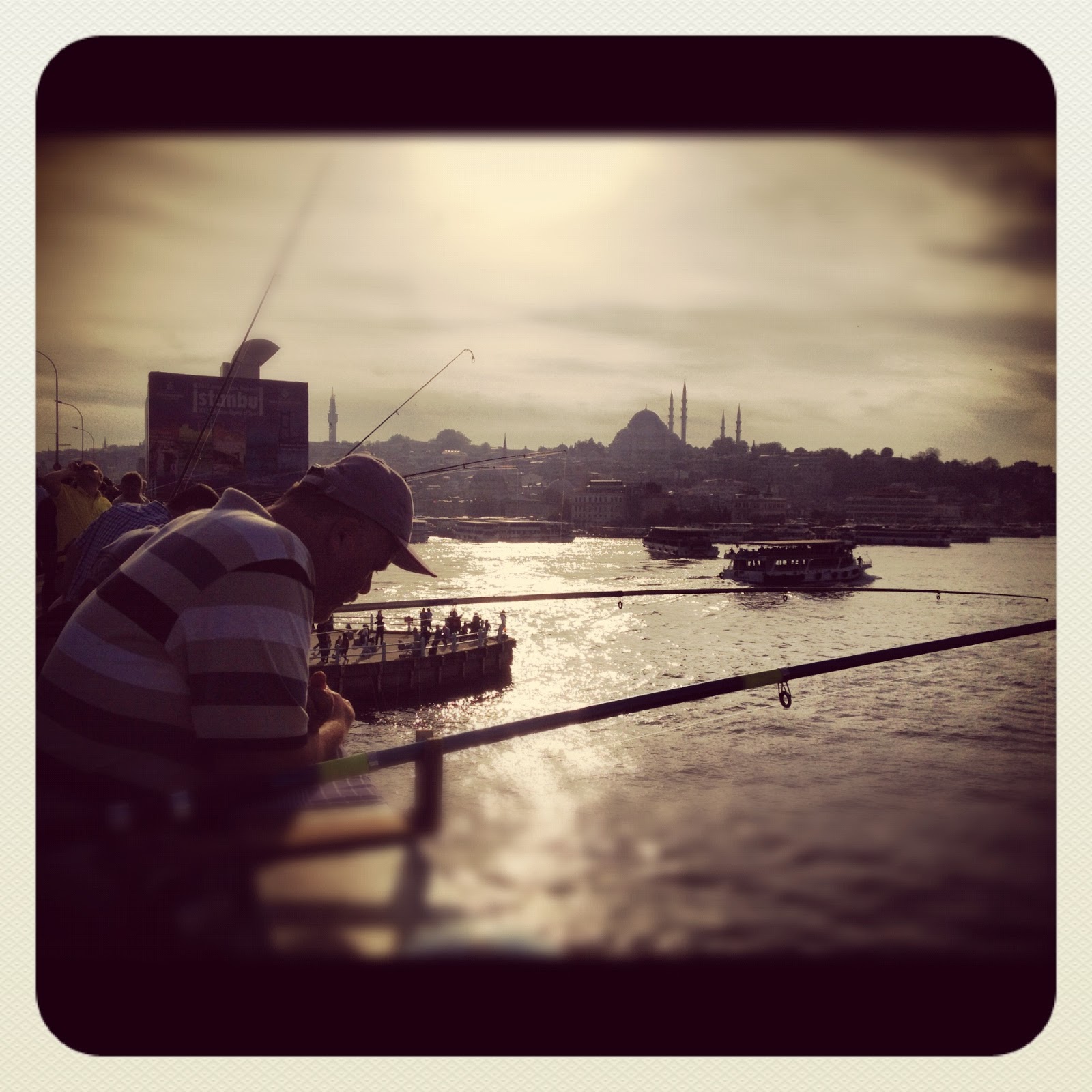 Locals Fishing from the Galata Bridge