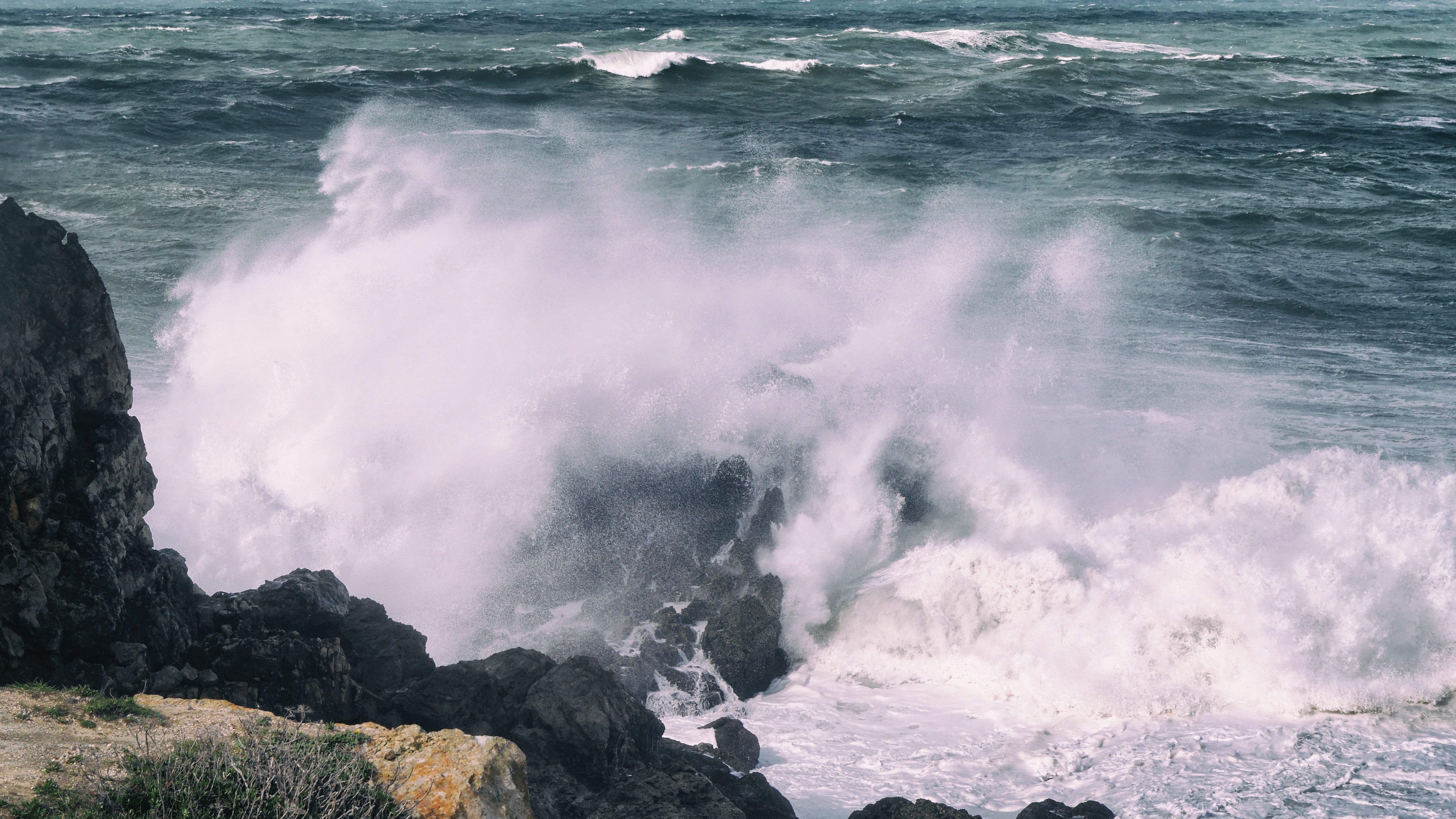 Stormy Seas Algarve Portugal